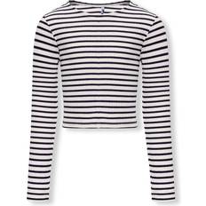 9-12M Bluser & Tunikaer Børnetøj Kids Only Bluse - Natblå/Hvid