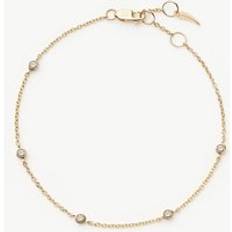 Missoma Gold Bracelets Missoma Fine Floating Diamond Bracelet - Gold