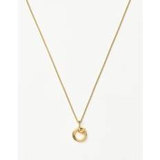 Jewellery Missoma Curly Molten Mini Initial Necklace - Gold Vermeil