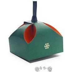 Jewellery The Love Collection Sterling Silver Crystal Ball Stud Earrings - Ilver