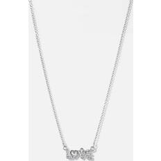 Montini Halsband Montini Silverfärgat Halsband LOVE - 42+6cm