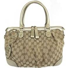 Gucci Handväskor Gucci Preloved GG Plus Medium Top Handle Bag - Beige