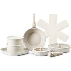 17 Piece Pots and Pans Granite Nonstick