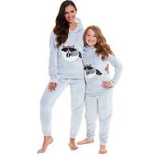 Fleece Underwear Daisy Dreamer Womens Pyjama Set Loungewear Plush Comfy Warm Soft Hooded - Plush