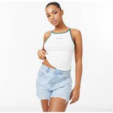 Jack Wills Contrast Trim Tank Top - White