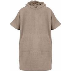 Dressing Gowns A2Z Kids 4 Bathrobe Hooded Bathing Dressing Gown - Stone