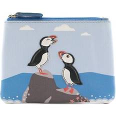 Blue Coin Purses Mala Leather Puffins Coin Purse - Pinky