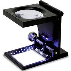 Förstoringsglas & Luppar Konus Fadenzähler 6x Led-Licht Vergrößerungsglas Lupe Schwarz 8 cm