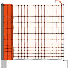 Hühnerzäune Geflügelnetz 112cm Classic 50m 16 Pfähle 2 Spitzen