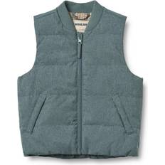 116 Västar Barnkläder Wheat Kid's Puffer Waistcoat Andre Syntetväst Barn - Färg Grå