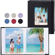 Fotoalben Klein 10x15 Fotos 2 Pack Leinen Cover mit Frontfenster