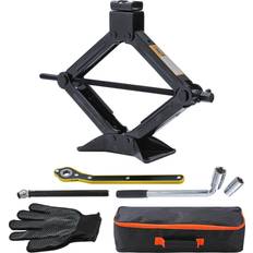 Katsu 2 Ton Scissor Wind Up Car Lifting Screw Jack Kit