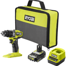 Ryobi RPD18C1-1C20G ONE+ 18V HP Kulfri Slagbore-/skruemaskine med 2,0Ah batteri og lader