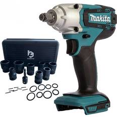 Makita DTW190Z 18V Cordless LXT 1/2 Inch Impact Wrench Scaffolders 9PC Socket Set