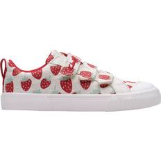 Clarks Trainers Children's Shoes Clarks Foxing Fraise Canvas Shoes - Silver