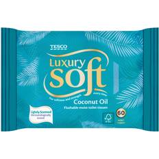 Tesco Luxury Soft Flushable Moist Toilet Tissues 60 Pack