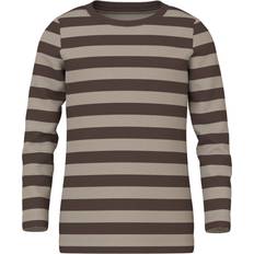 Bomuld Bluser & Tunikaer Børnetøj Name It Bracken Danny Bluse - Brun