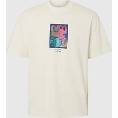 Selected Printed T-Shirt - Egret