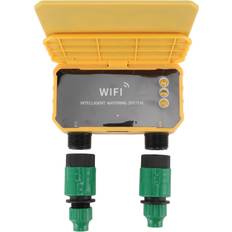 Vattenkontroll Vestidos WiFi Sprinkler Timer 2 Outlet APP Control Solar Powered Water Hose Timer with Rain Delay