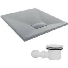 800 x 700mm smc Anthracite Rectangle Slate Effect Bathroom Shower Tray
