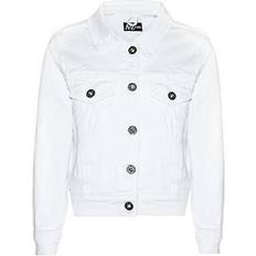 Girls Designer Jeans Jacket - White