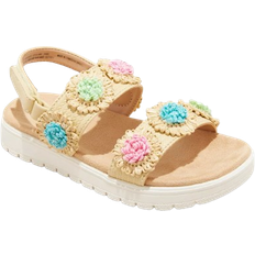 Cat & Jack Toddler Girls' Lana Raffia Floral Footbed Sandals