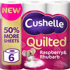 Cushelle Quilted Raspberry & Rhubarb Toilet Tissue 6 Rolls