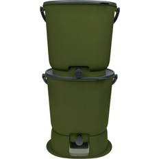 Skaza Set med 2 Bokashi Essential 15,3 L 1 kg hjärn 1 olivbas