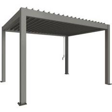 Biohort Pergola Størrelse 4 x 3 Metallic Quartz Grå