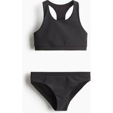 Girls Bikinis Children's Clothing H&M Girls Black Sports Bikini with Lycra - Black
