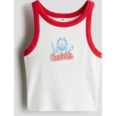 Linnen H&M Girls Printed Vest Top - White