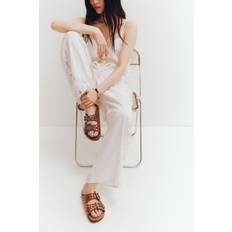 Sko H&M Dame Sandaler Med Nitter - Beige