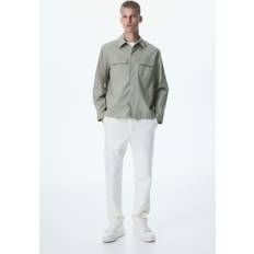 H&M Utility Overshirt Regular Fit - Salviagrön