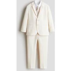 Bomull Kostymer Barnkläder H&M 4-Delat Kostymset - Ljusbeige