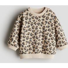 0-1M/1-3M/12-18M/18-24M/3-6M/6-9M/9-12M Sweatshirts H&M Baby Printed Sweatshirt - Beige