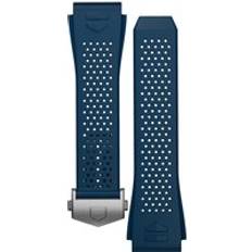 Tag Heuer Watch Straps Tag Heuer Strap Connected 45 Rubber Blue No Buckle BT6220