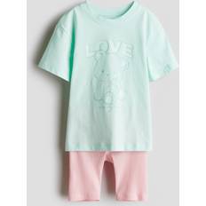 Andre sett H&M Jente 2-Delt Sett Med Trykk - Grønn