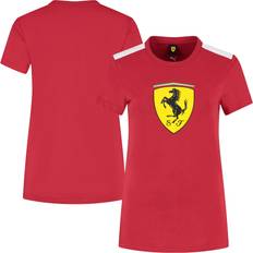 Scuderia Ferrari Puma Large Shield T-Shirt Red Womens