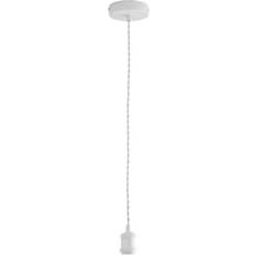 Dunelm Charlie Industrial Flex Ceiling Light - White Pendant Lamp ∅ 11cm