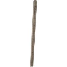 Forest Garden Grey Slotted Rectangular Concrete Fence Post 2.44m 104mm