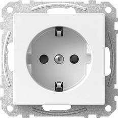 Schneider Electric Schneider Electric Exxact VÃ¤gguttag 1-sitft jordat skruvanslutning, vit