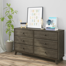 Max & Lily And 6-Drawer Dresser Clay Chest of Drawer