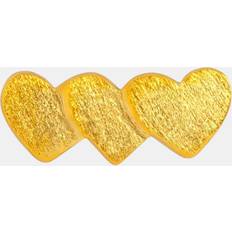 LULU Copenhagen Örhänge Domino Heart 3 - Guld