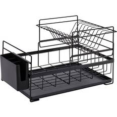 Plast Opvaskestativer 24.se Med Bakke - Svart Opvaskestativ 29.3cm