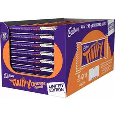 Cadbury Twirl Orange Chocolate Bars Full Box of 48 x 43g