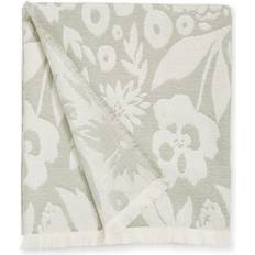 Dunelm Antonia Jacquard Blankets Green (180x130cm)