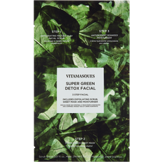 Vitamasques Super Green Detox 3 Step Facial Sheet Mask