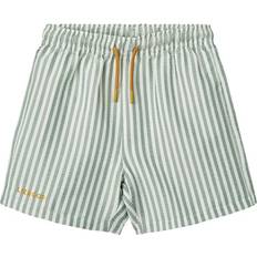 Återvunna material Badbyxor Barnkläder Liewood Duke Board Shorts - Pepparmynta/Crisp White
