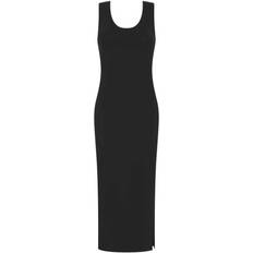 SF Womens Racerback Midi Dress - Black