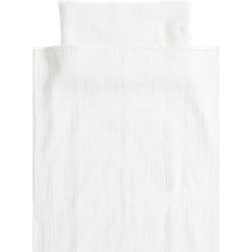 Muslin cot duvet cover set White 110x125